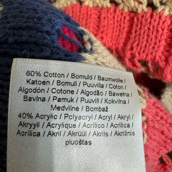 Minus Women's Mikala Long Sleeve Knit Pullover Long Sleeve Stripe Multi Relax XL - Picture 12 of 12